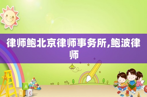 律师鲍北京律师事务所,鲍波律师